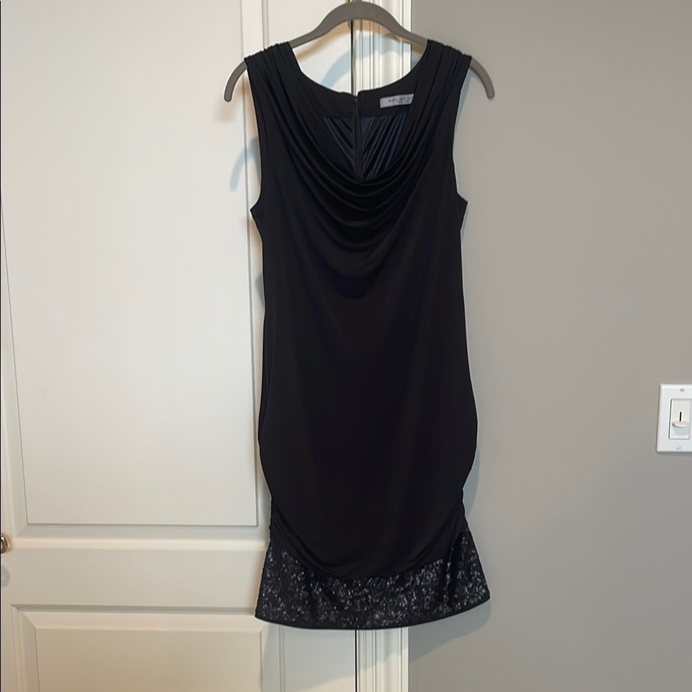 Marc New York Black sequined bottom Sheath Mini Dress